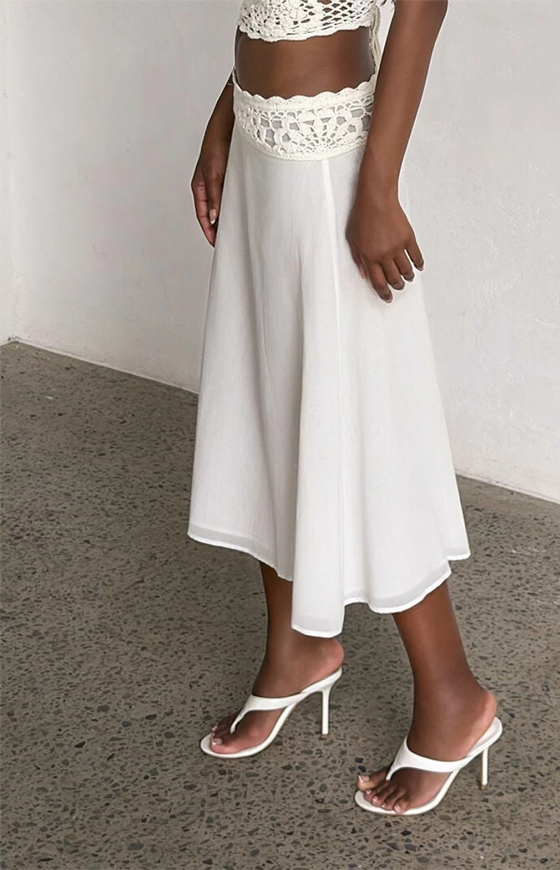 Tiger Mist Sasha Crochet Midi Skirt