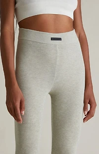 Fear of God ESSENTIALS Women's Heather Stone High Power Ribbed Knit Leggings