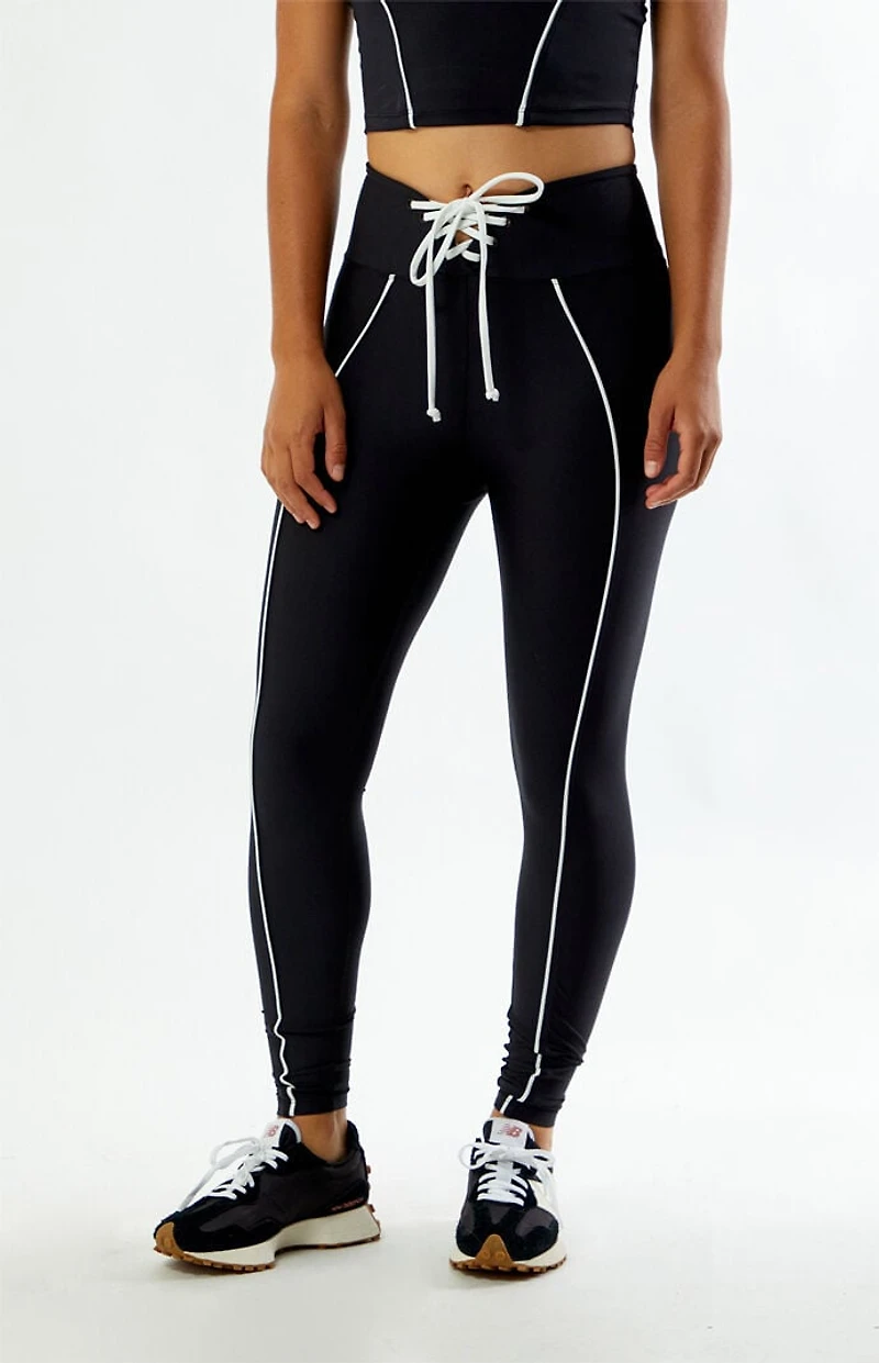 YEAR OF OURS Active Field Lace-Up Leggings