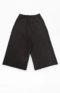 Civil Washed Black Cropped Baggy Sweatpants