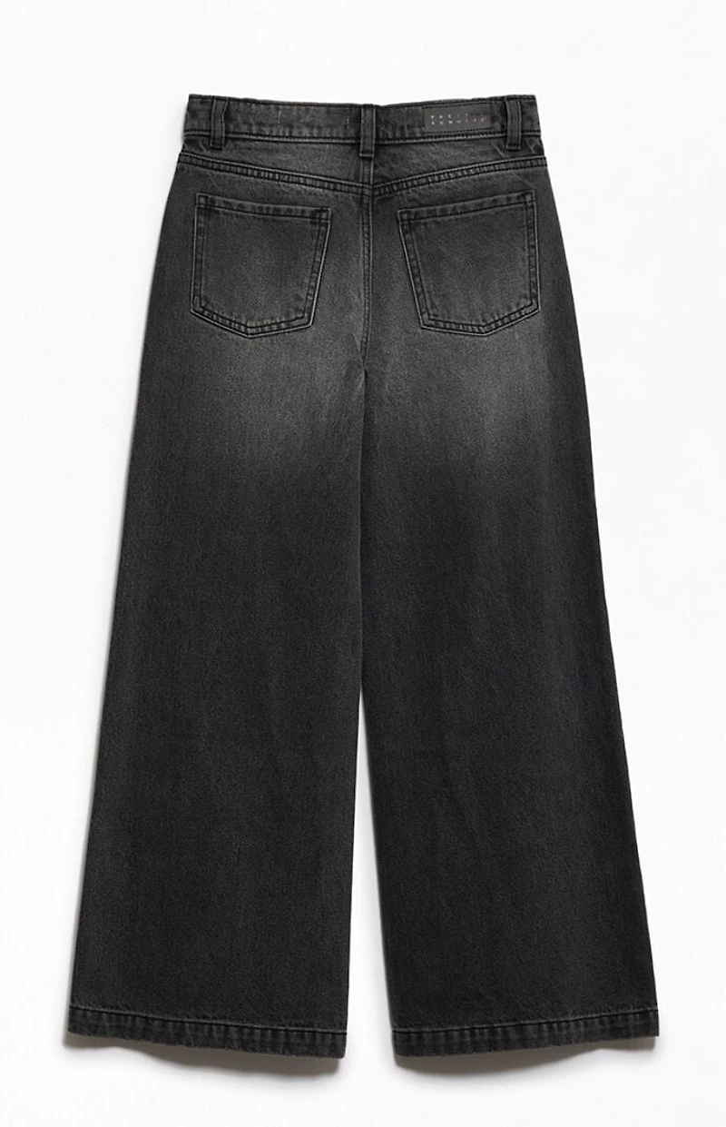 Pacsun Kids Baggy Flare Jeans Black
