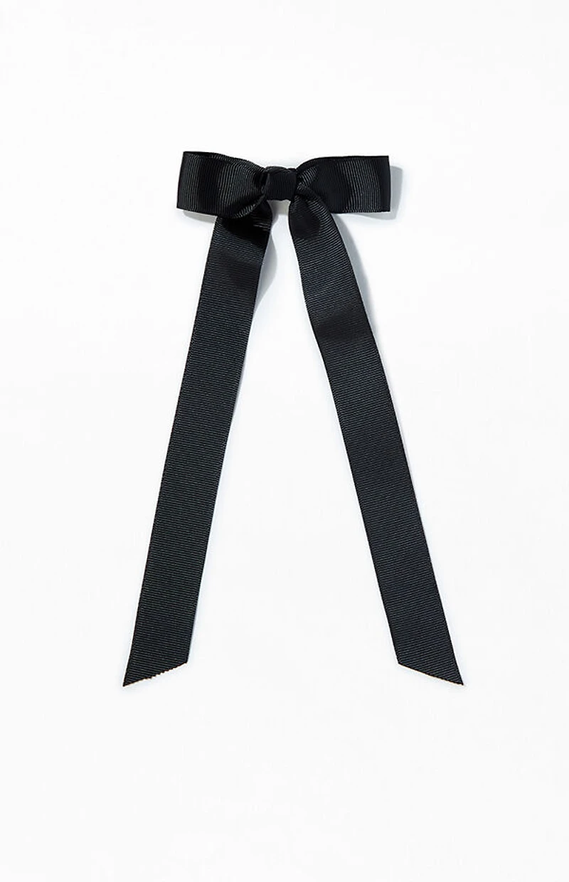 LA Hearts Ribbed Single Loop Bow Barrette