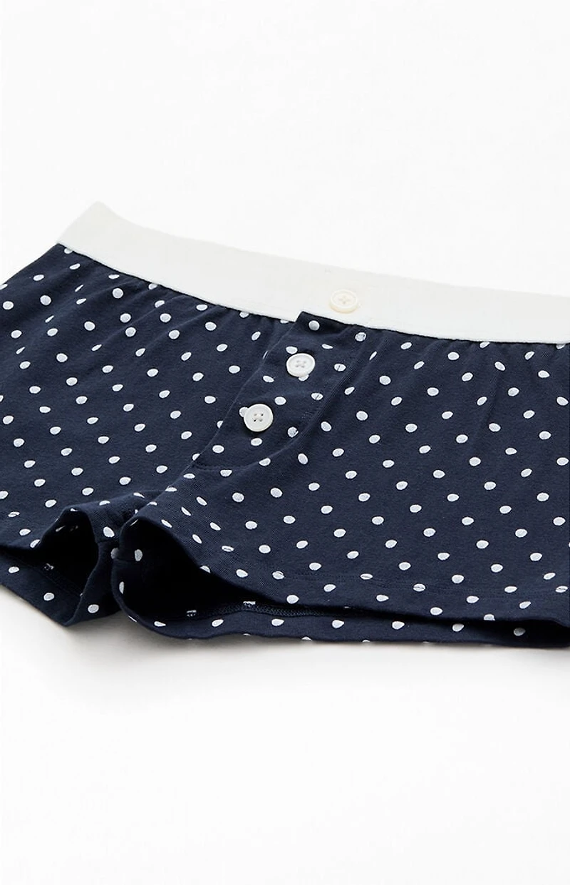 John Galt Black & White Polka Dot Boy Short Underwear