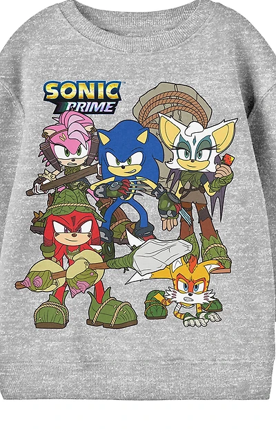 Kids Sonic Prime Crew Neck Sweatshirt