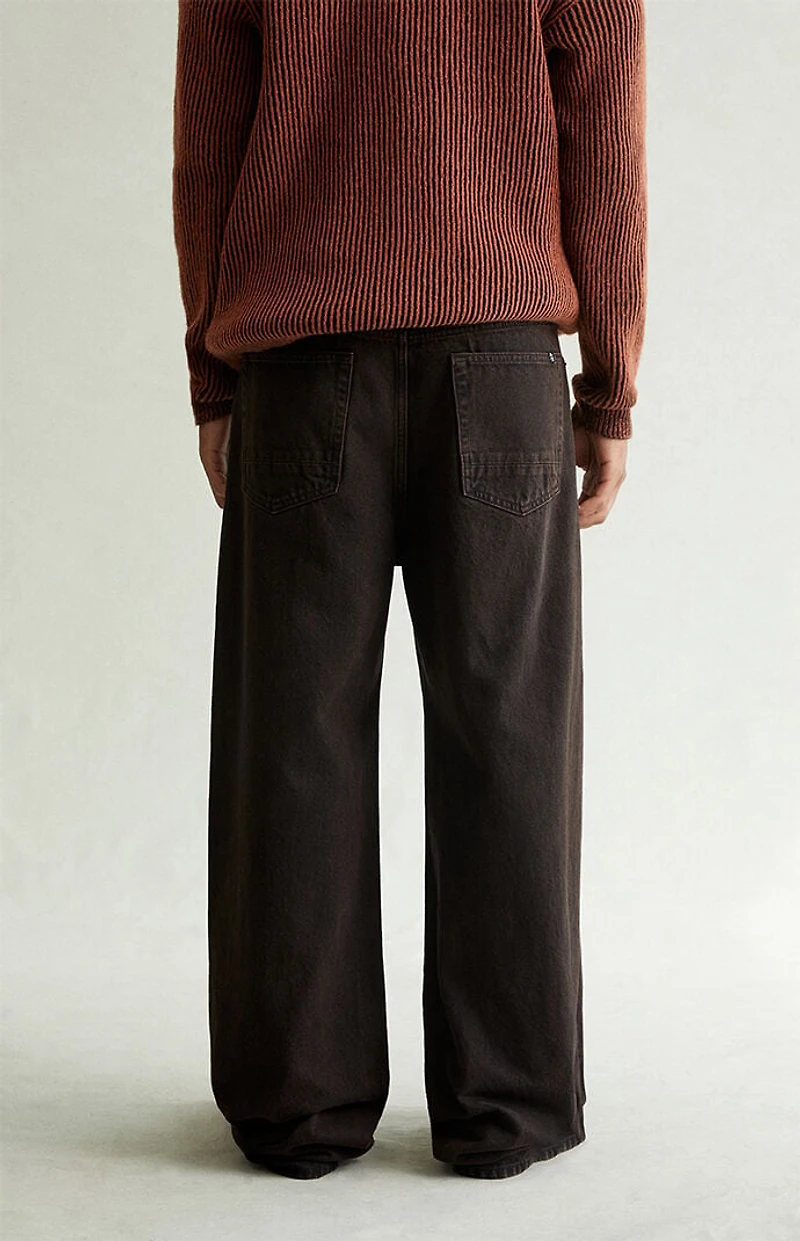 Pacsun Blake Extreme Baggy Jeans Overdyed Dark Brown