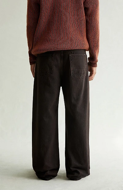 Pacsun Blake Extreme Baggy Jeans Overdyed Dark Brown