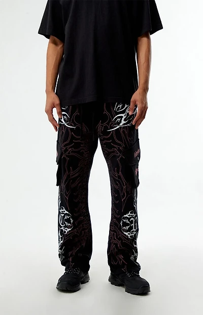 Civil Rising From Bloom Cargo Straight Leg Sweatpants