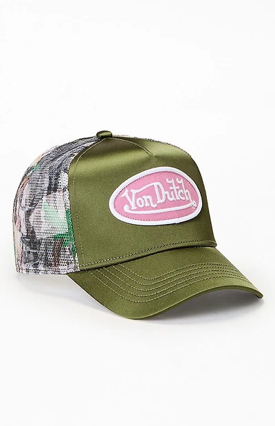 Von Dutch Satin Trucker Hat