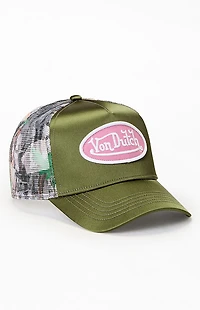 Von Dutch Satin Trucker Hat