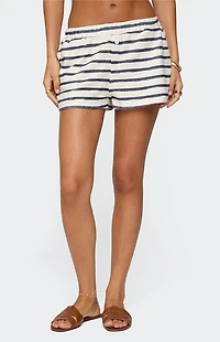 Edikted Collins Striped Shorts