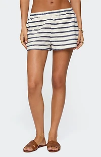Edikted Collins Striped Shorts