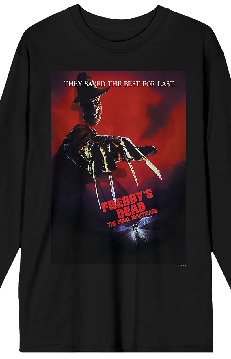 Nightmare on Elm Street They Saved the Best for Last Long Sleeve T-Shirt
