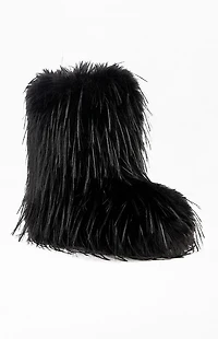 AZALEA WANG Women's Lenix Faux Fur Booties