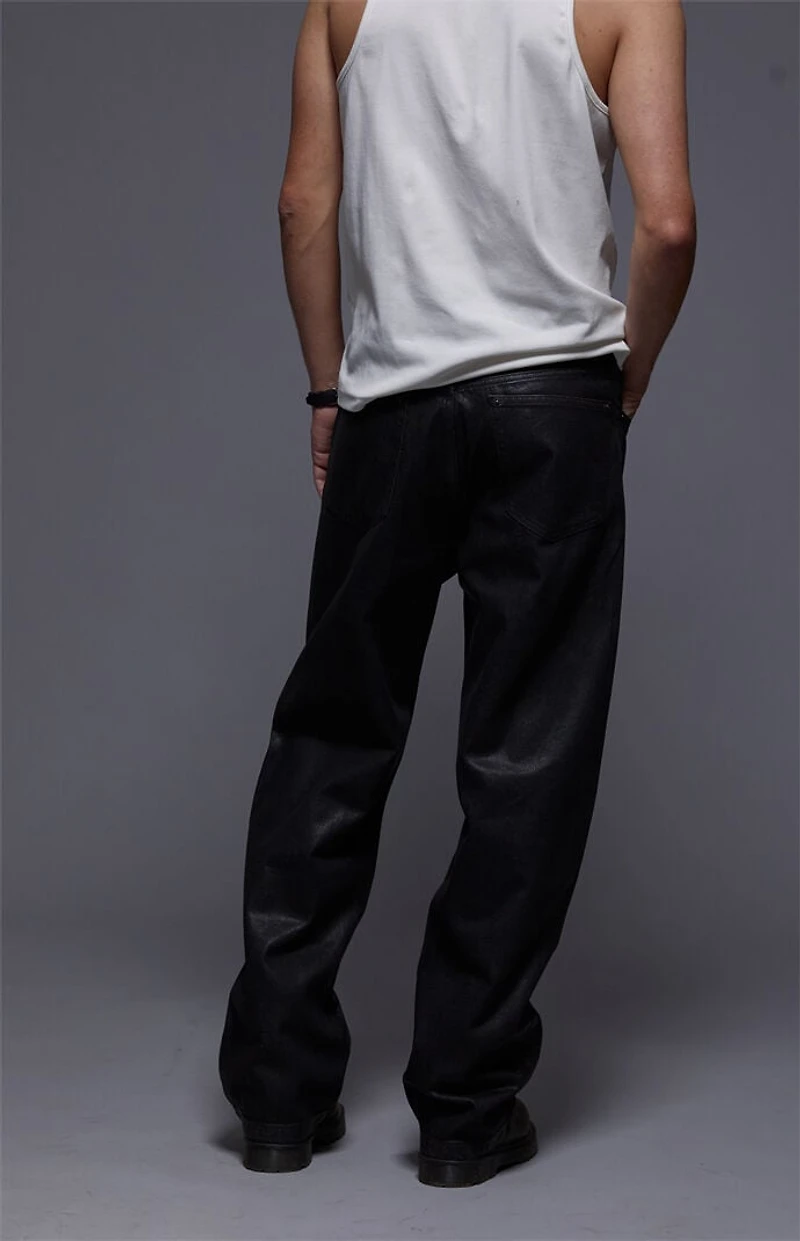 FIELD OF STUDY by Pacsun Dylan Baggy Jeans Black Shine