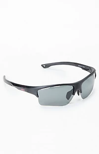 INDY Sunglasses x Pacsun Black Classic Sport Shield Sunglasses