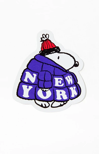 Apply Stickers Snoopy NY Puffer Coat Sticker