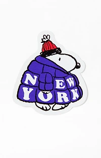 Apply Stickers Snoopy NY Puffer Coat Sticker