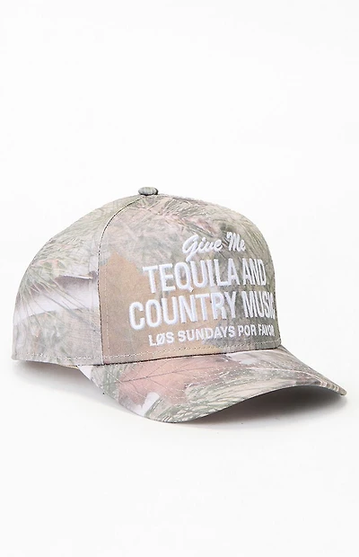 Los Sundays Tequila And Country Music Camo Snapback Hat