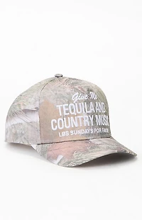 Los Sundays Tequila And Country Music Camo Snapback Hat