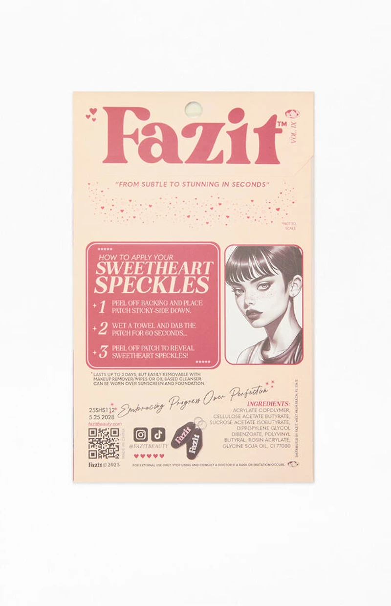 FAZIT BEAUTY Sweetheart Freckles Makeup Patches