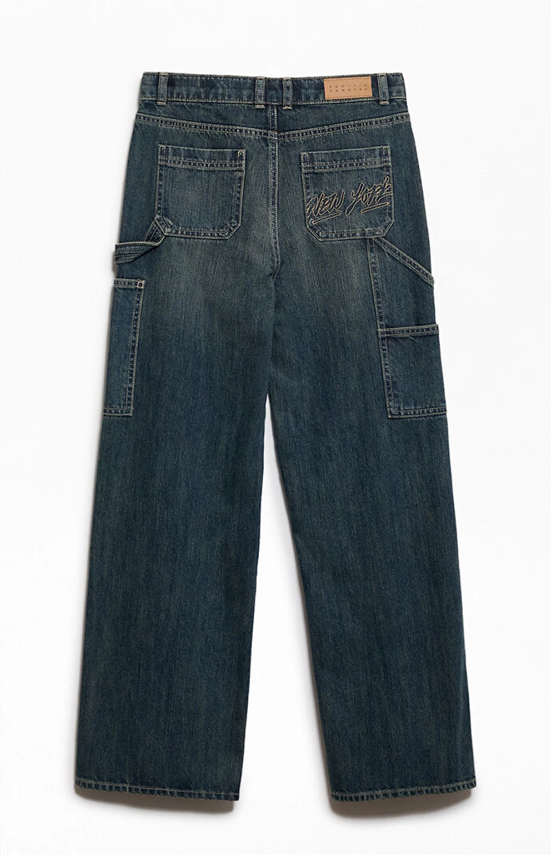 Pacsun Kids Baggy Carpenter Jeans Medium Indigo