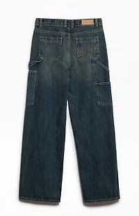 Pacsun Kids Baggy Carpenter Jeans Medium Indigo