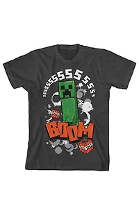 Kids Minecraft Creeper Character T-Shirt