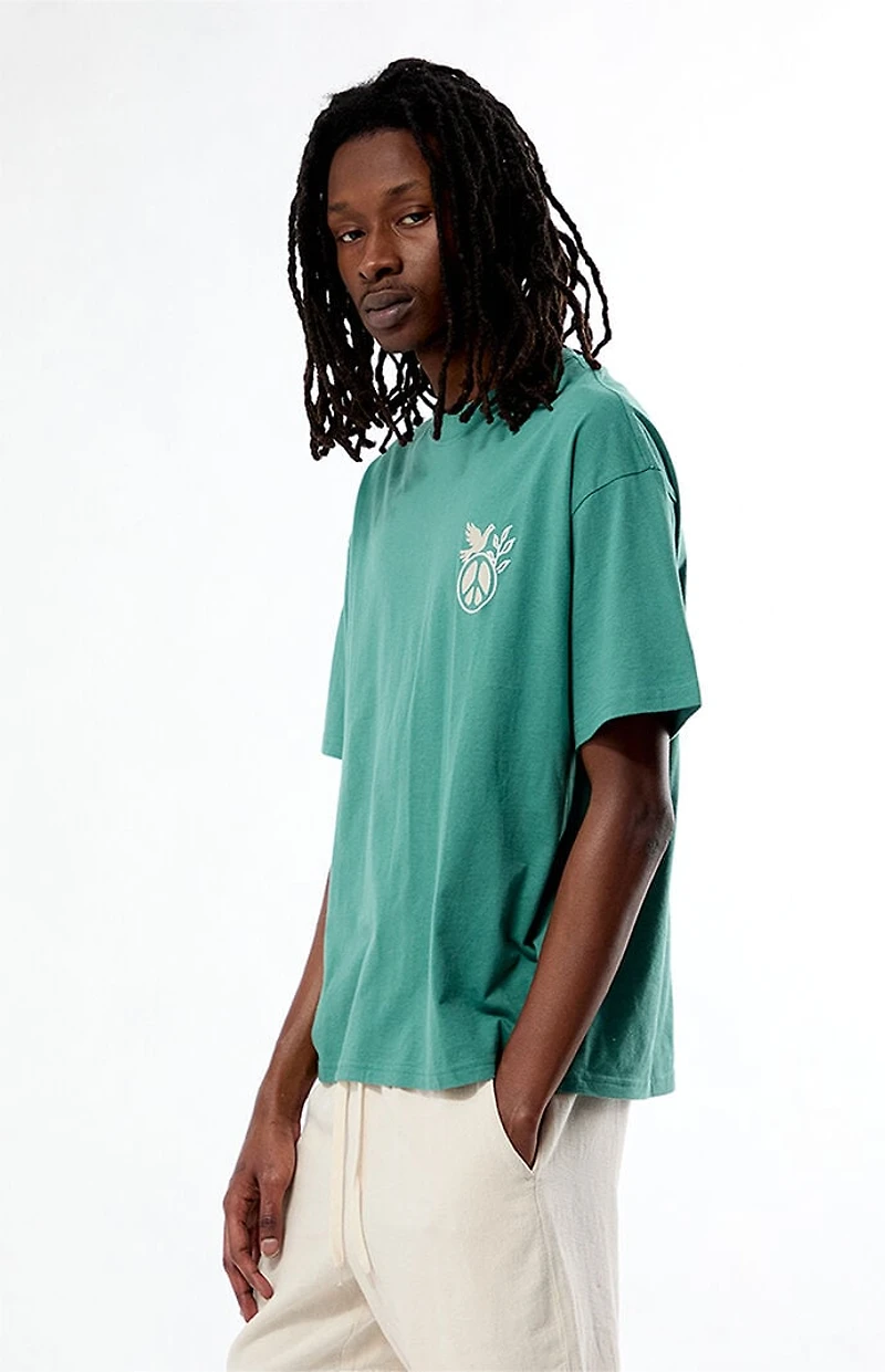 Pacsun Peace Embroidered T-Shirt