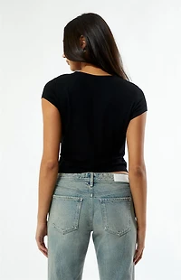 Est. PAC 1980 Parker Ribbed Button Top