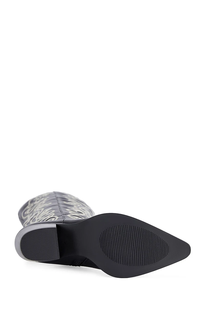 AZALEA WANG Women's Kess Over The Knee Western Boots