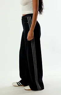 adidas High Waisted Wide Leg Baggy Jeans