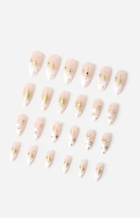 NEVER HAVE I EVER Golden Sun Almond Press-On Nails