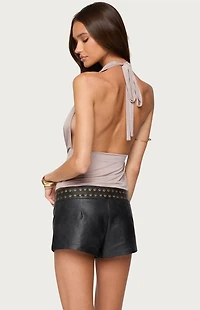 Edikted Dylan Cowl Neck Halter Top
