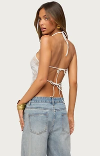 Edikted Yanitza Lace Halter Top