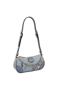 True Religion Horseshoe Chain Denim Shoulder Bag