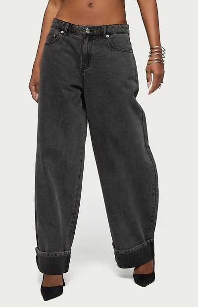 Edikted Kella Low Rise Baggy Jeans
