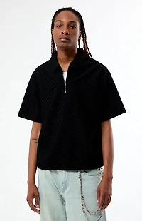 Pacsun Nomad Black Quarter Zip Shirt