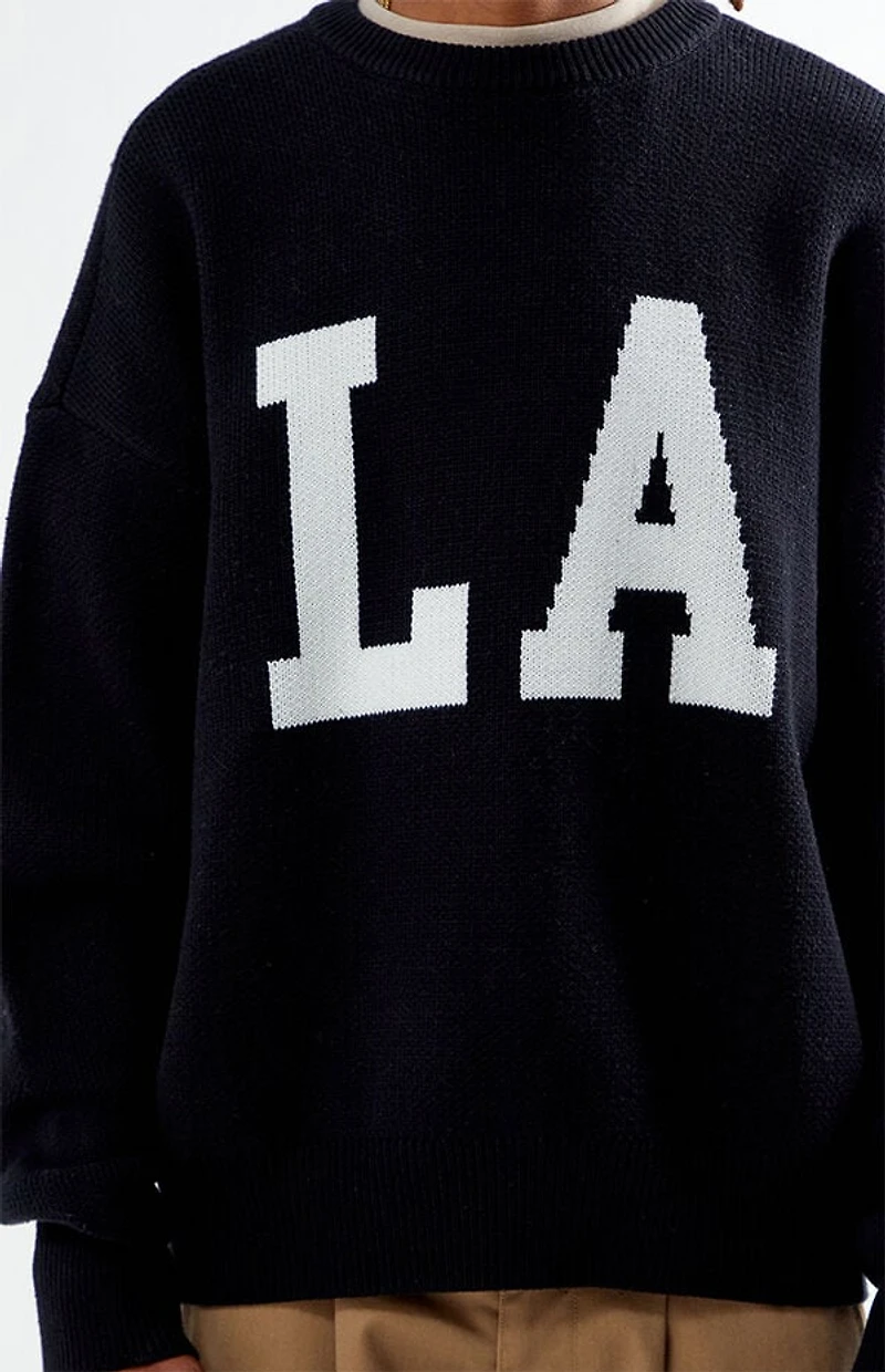 Pacsun Black Los Angeles Crew Neck Sweater