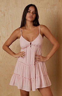 Your Favorite Button Front Babydoll Mini Dress