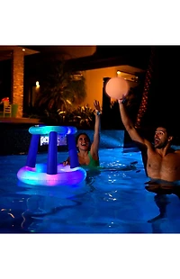 PoolCandy Illuminated Floating LED Basketball Set