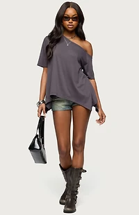 Edikted Josy Off Shoulder Handkerchief Top