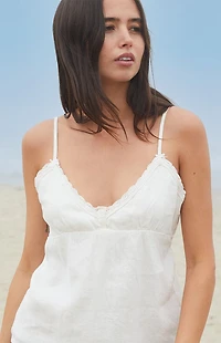 John Galt White Tiffany Tank Top