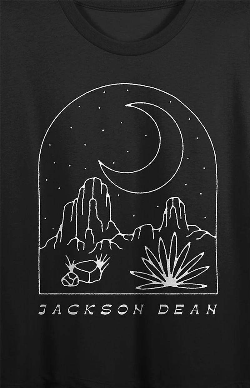 Jackson Dean Desert Night Scene Cropped T-Shirt