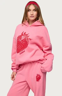 Edikted Strawberry Babe Hoodie