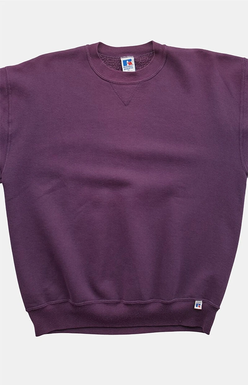 PS VINTAGE Purple '90s Russell Crew Neck Sweatshirt