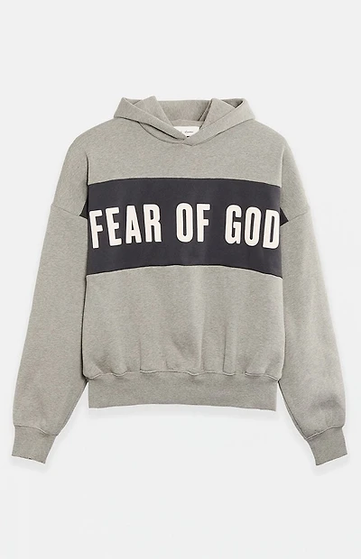 Fear of God ESSENTIALS Seal Paneled Cropped Relaxed Hoodie