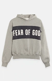 Fear of God ESSENTIALS Seal Paneled Cropped Relaxed Hoodie