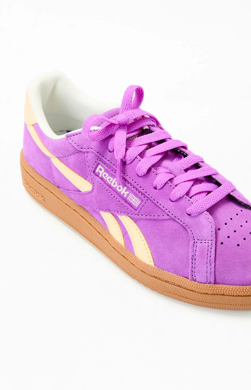 Reebok Women's Purple Club C Grounds UK Sneakers