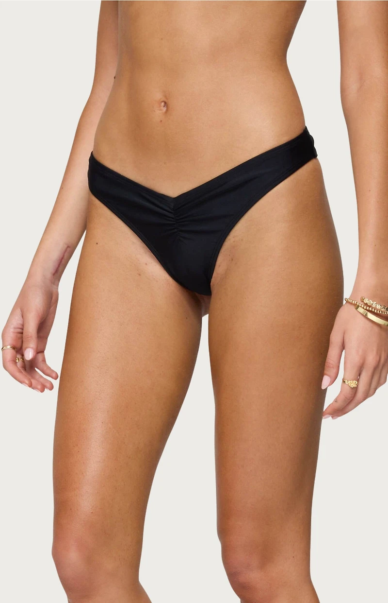 Edikted Starfish Ruched Bikini Bottom