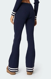 Edikted Pluto Ribbed Flared Pants